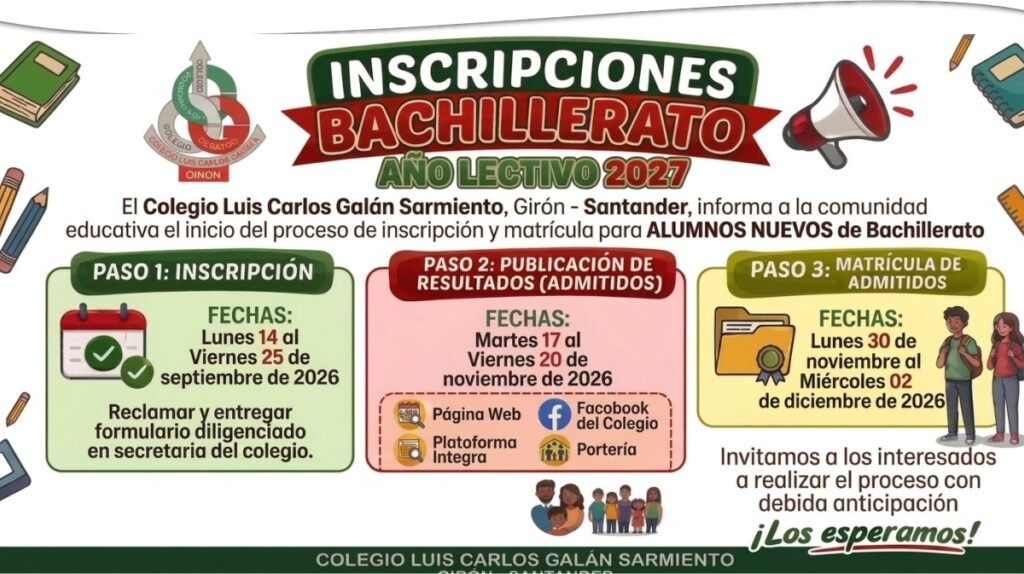 Baner matricula 2027